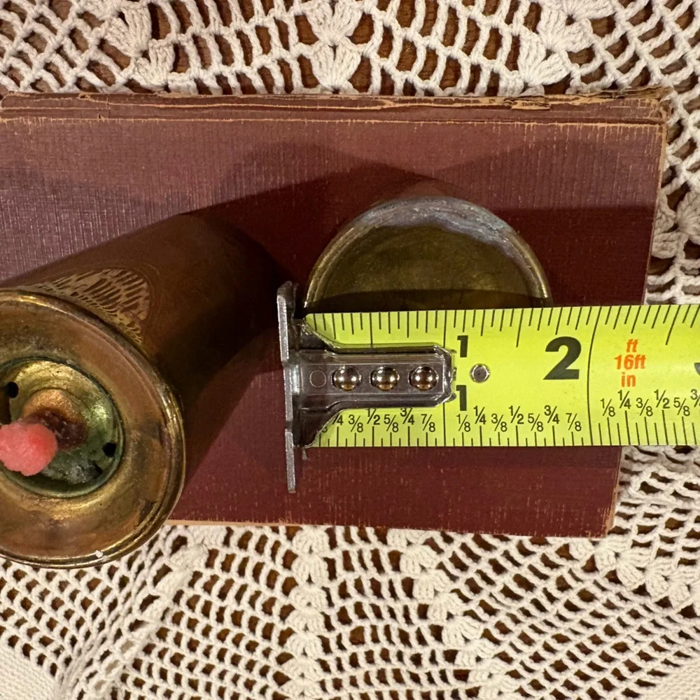 Vintage B.C.A. Denmark brass oil lamps
